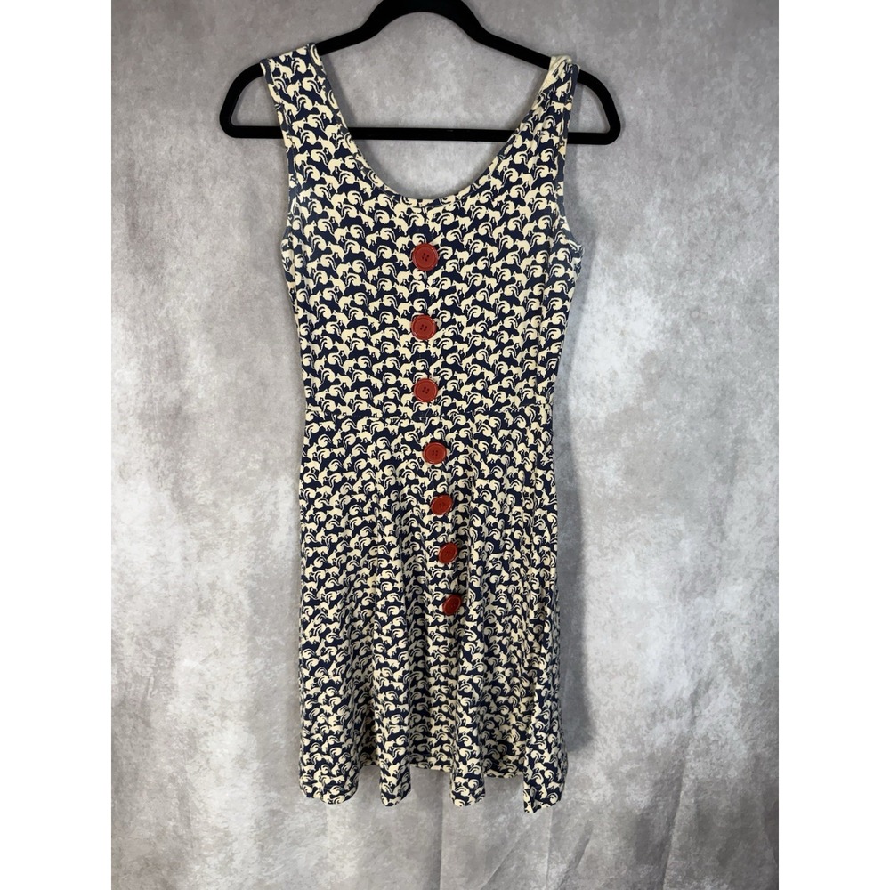 Effie's Heart Fit & Flare Squirrel Tank Dress In Blue Women's Size S